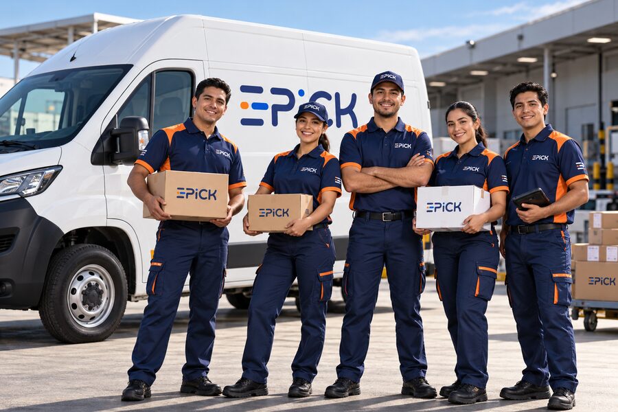 Sosteniendo cajas